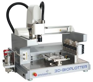 envisiontec bioplotter - 3d printing in medicine - printer